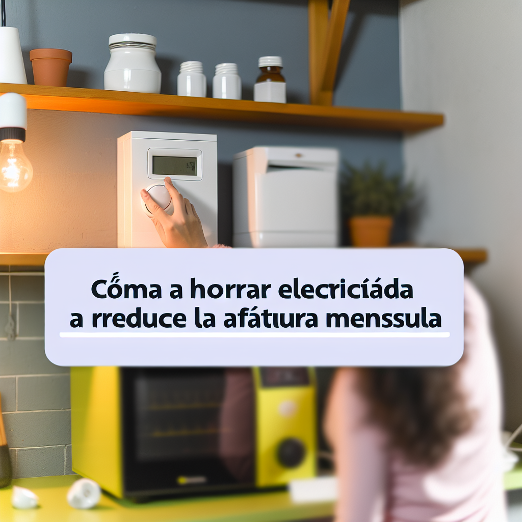 como ahorrar electricidad y reducir la factura mensual