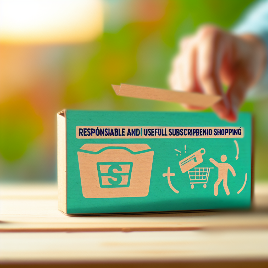 como hacer compras por suscripcion responsables