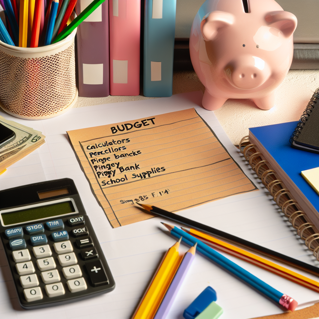 como organizar presupuesto para materiales escolares