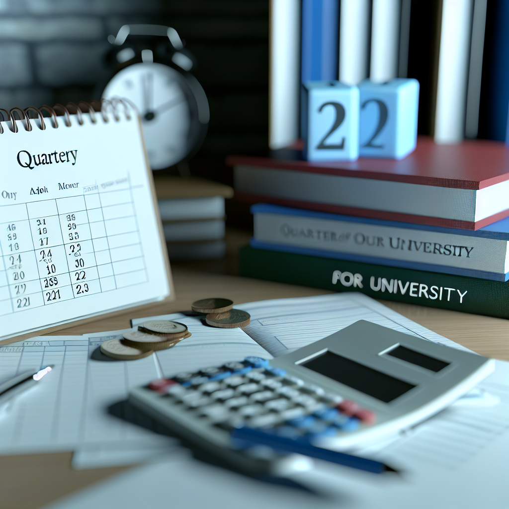 como organizar presupuesto trimestral para la uni