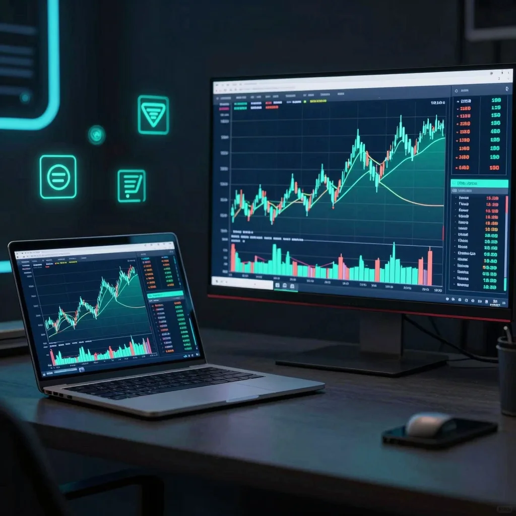Alertas de mercado en paneles financieros inspirados en Investing y TradingView