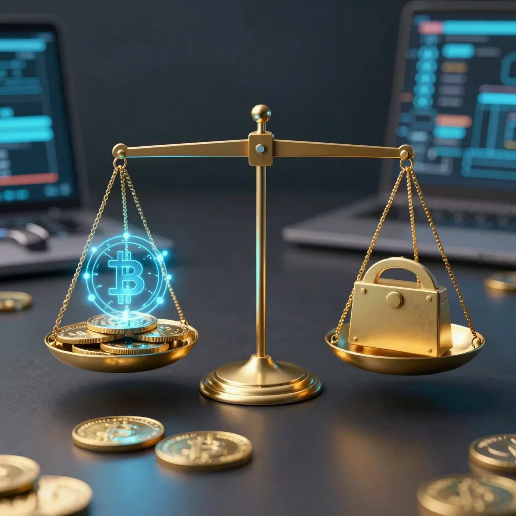 Balanza compara DeFi y ahorro tradicional para analizar rendimientos cripto.