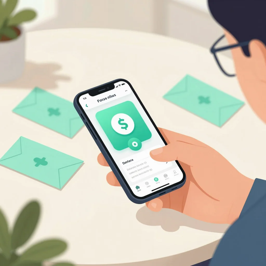Sobres digitales en una app móvil para ahorrar automáticamente de forma organizada.